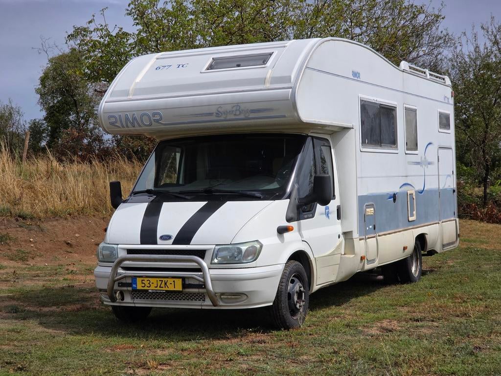 Goed onderhouden camper met mooie opties, Caravans en Kamperen, Campers, Airbags, Ford, Vloeistofverwarming, Treinzit