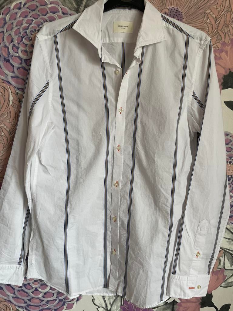 Seven dials heel mooi overhemd maat m, Blauw, Ophalen of Verzenden, Zo goed als nieuw, X