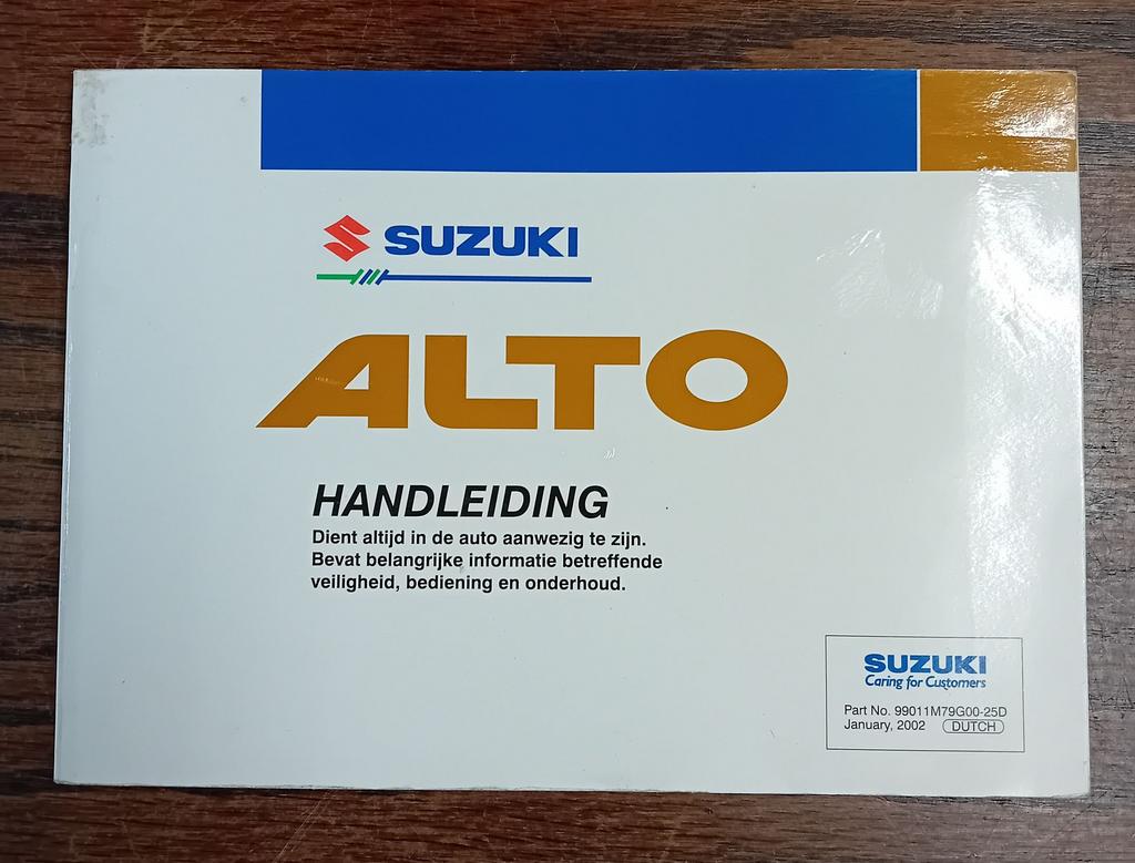 Instructieboekje Suzuki Alto 2000-2008, Ophalen of Verzenden
