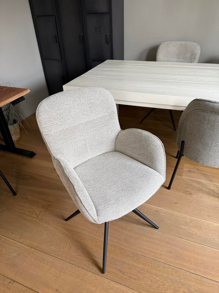 3 nieuwe stoelen van de Troubadour, Ophalen, Drie, Nieuw, Stof