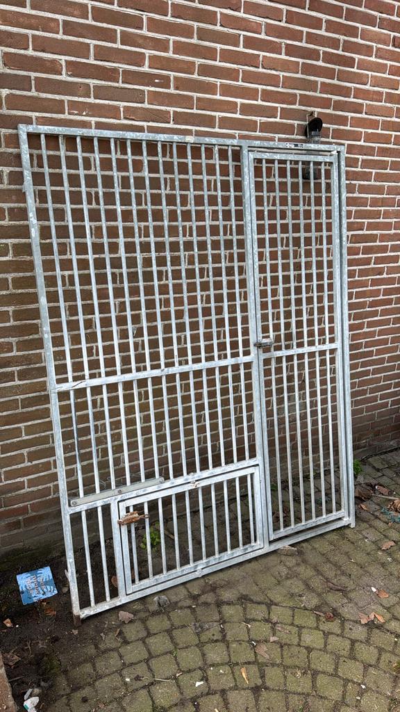 Kenneldeel zwaar Corton met deur en voer luik, Ophalen of Verzenden, 110 cm of meer, 100 cm of meer