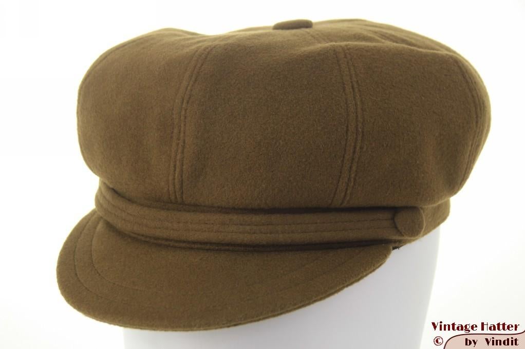 Vintage Kapiteinspet Ballonpet SilverCap groen bruin wol 58, Ophalen of Verzenden, Pet, Silver Cap, Gedragen