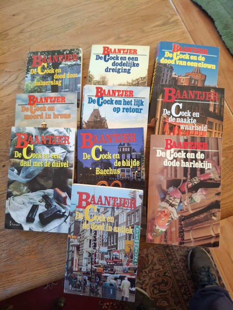 Baantjer Boeken Collectie - 9 Misdaadromans, Ophalen of Verzenden, Gelezen, A.C. Baantjer