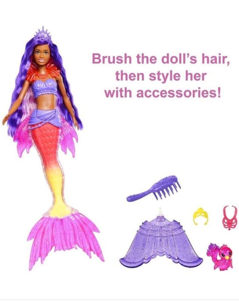 Barbie Zeemeermin Power Brooklyn Pop met Accessoires, Barbie, Nieuw, Ophalen of Verzenden, Service.nl@mattel.com