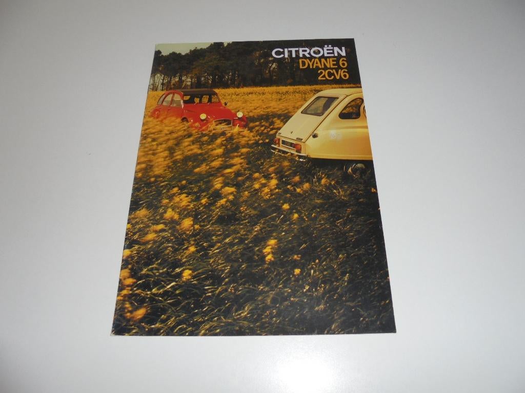 brochure Citroen 2CV6 en Dyane 6 modellen 1982, Ophalen of Verzenden, Zo goed als nieuw, Citroën