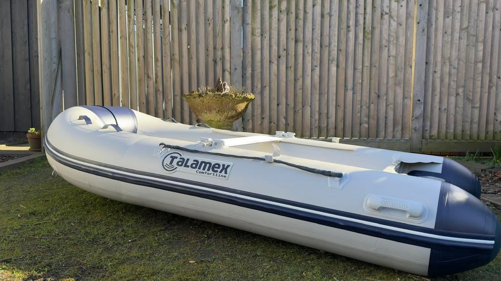 Talamex TLX 300 rubberboot + mercury 3.5 PK, Watersport en Boten, Nieuw, Benzine, Minder dan 70 pk, Overige materialen