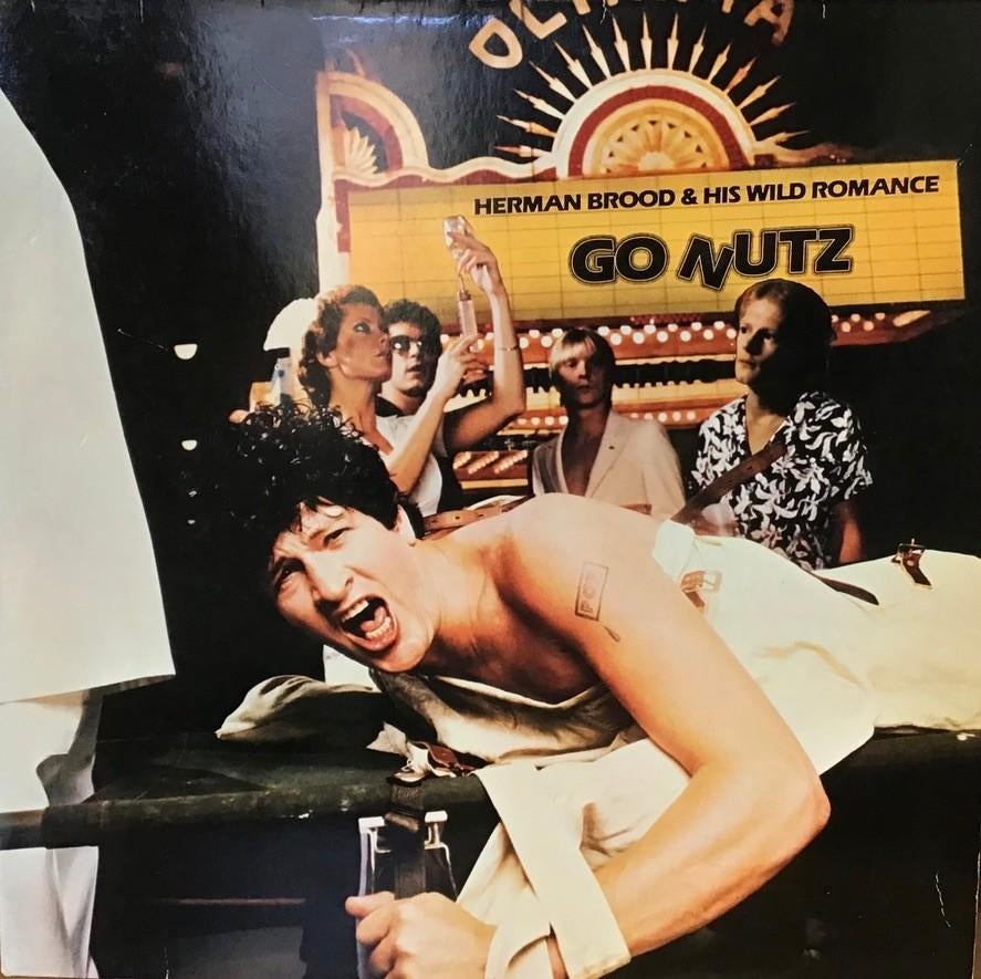 TE KOOP LP BROOD, Herman - GO NUTZ (ROCK), Cd's en Dvd's, Vinyl | Rock, Gebruikt, Poprock, Overige formaten, Ophalen of Verzenden