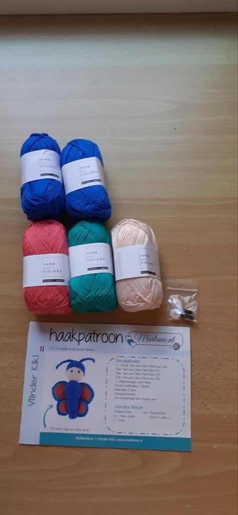 Haakpakket yarn and colors must have. Vlinder, Ophalen of Verzenden, Nieuw, Breien of Haken, Wol of Garen
