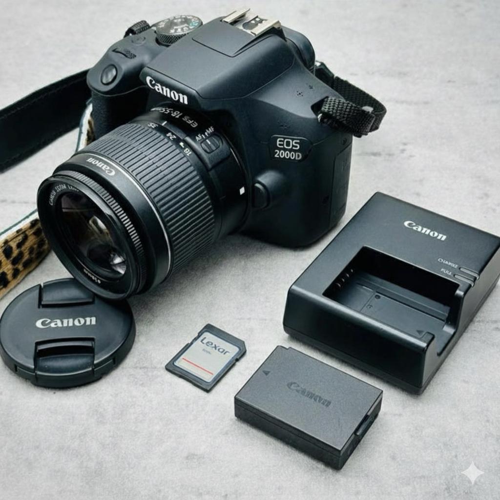 Canon EOS 2000D/ Complete Set/ Extra Accessoires, Spiegelreflex, Canon, Ophalen of Verzenden, Zo goed als nieuw