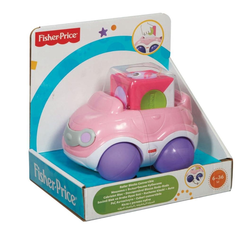 Fisher-Price: Rolblokken voertuig roze, Speelset, ., Nieuw, Ophalen of Verzenden