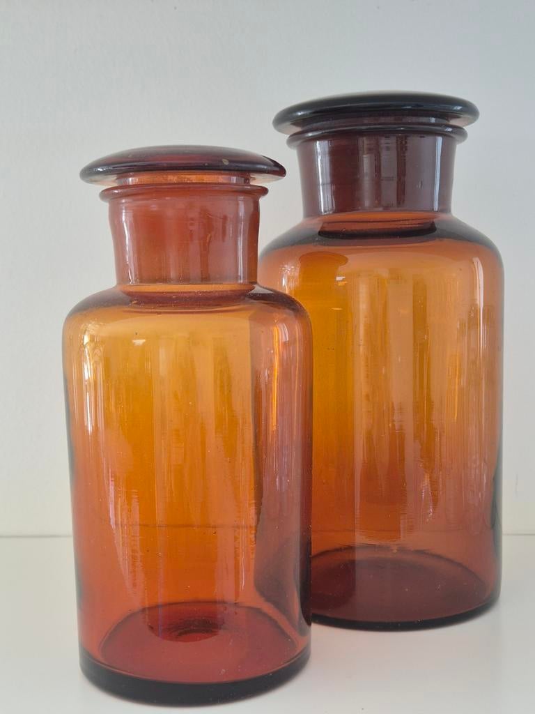 Twee vintage apothekerspotten, Ophalen of Verzenden, Huis en Inrichting