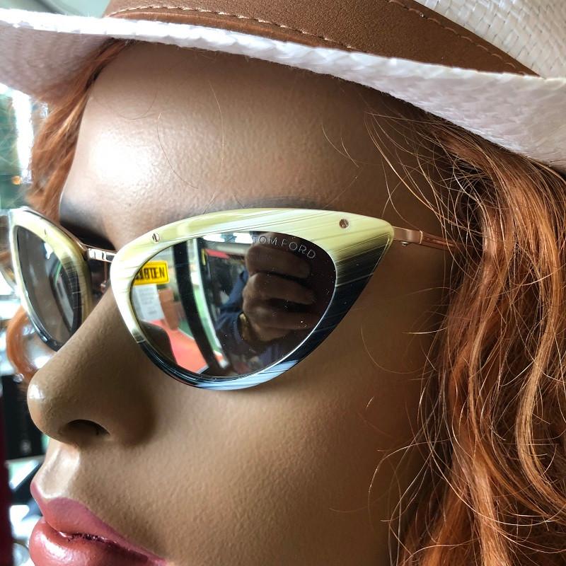 NIEUWE ORIGINELE TOM FORD ZONNEBRIL Grace TF349 hoornkleurig, Overige merken, Zonnebril, Overige kleuren, Tom Ford