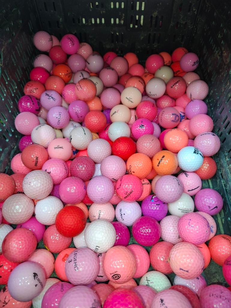 Roze golfballen 100 stuks, Ophalen of Verzenden, Nieuw, Bal(len), Overige merken