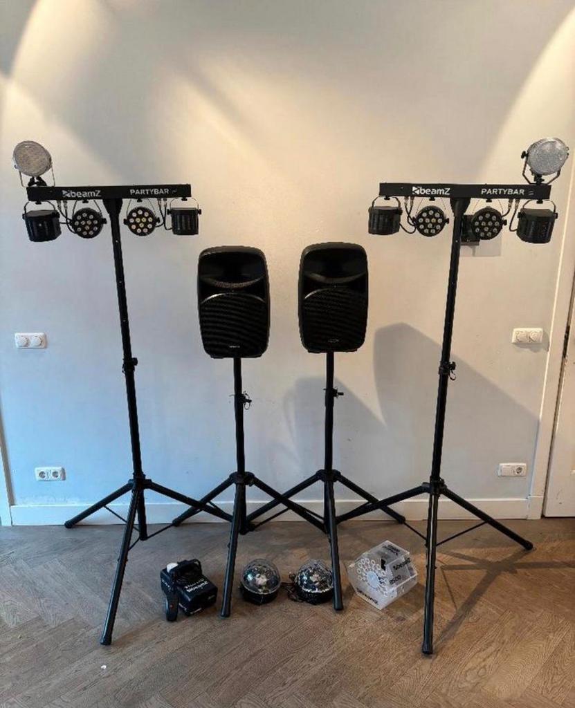 Disco set te huur: verlichting, geluid en meer, Ophalen of Verzenden, Zo goed als nieuw, Overige