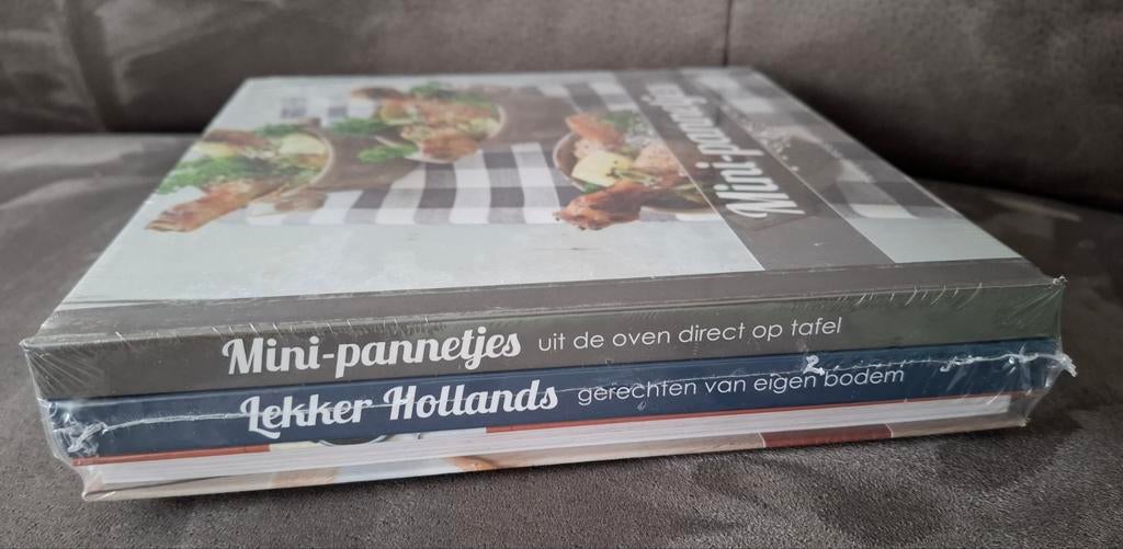 3 Kookboeken: Mini-pannetjes, Lekker Hollands, Oven & Stoven, Nieuw, Diverse auteurs, Ophalen of Verzenden, Hoofdgerechten