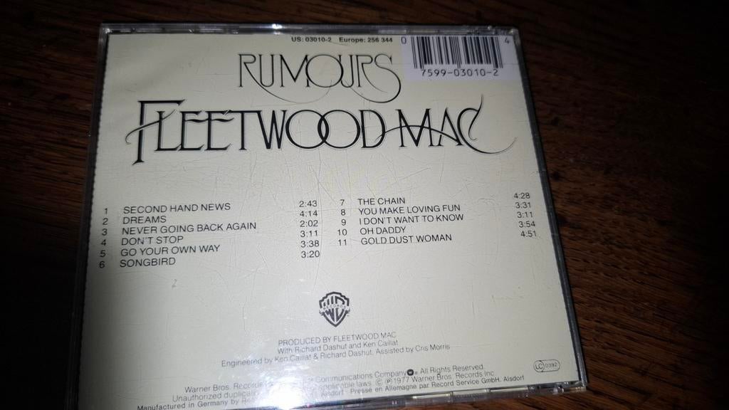 Fleetwood Mac - Rumours CD, Ophalen of Verzenden, 1960 tot 1980, Zo goed als nieuw