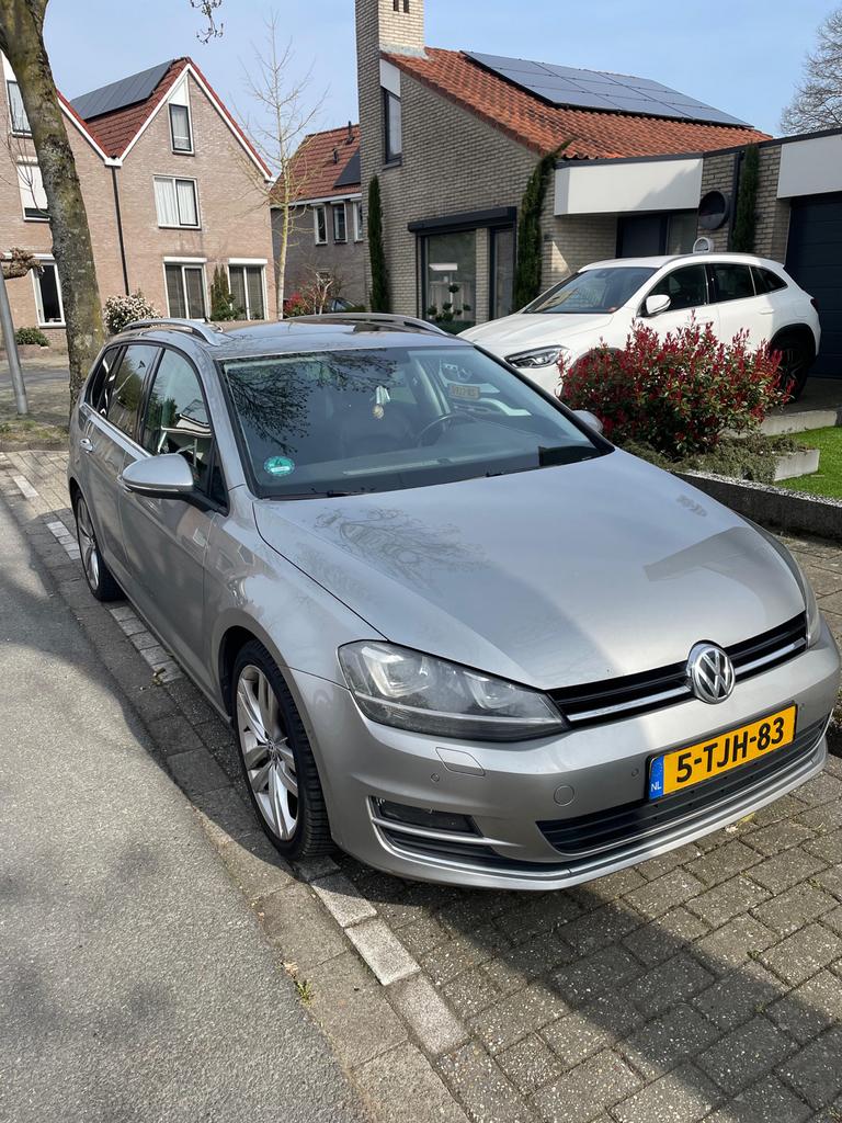 Volkswagen Golf 7 Variant 1.4 TSI 140pk DSG 2014 - Vol Optie, 4 cilinders, Leder en Stof, Origineel Nederlands, 1500 kg