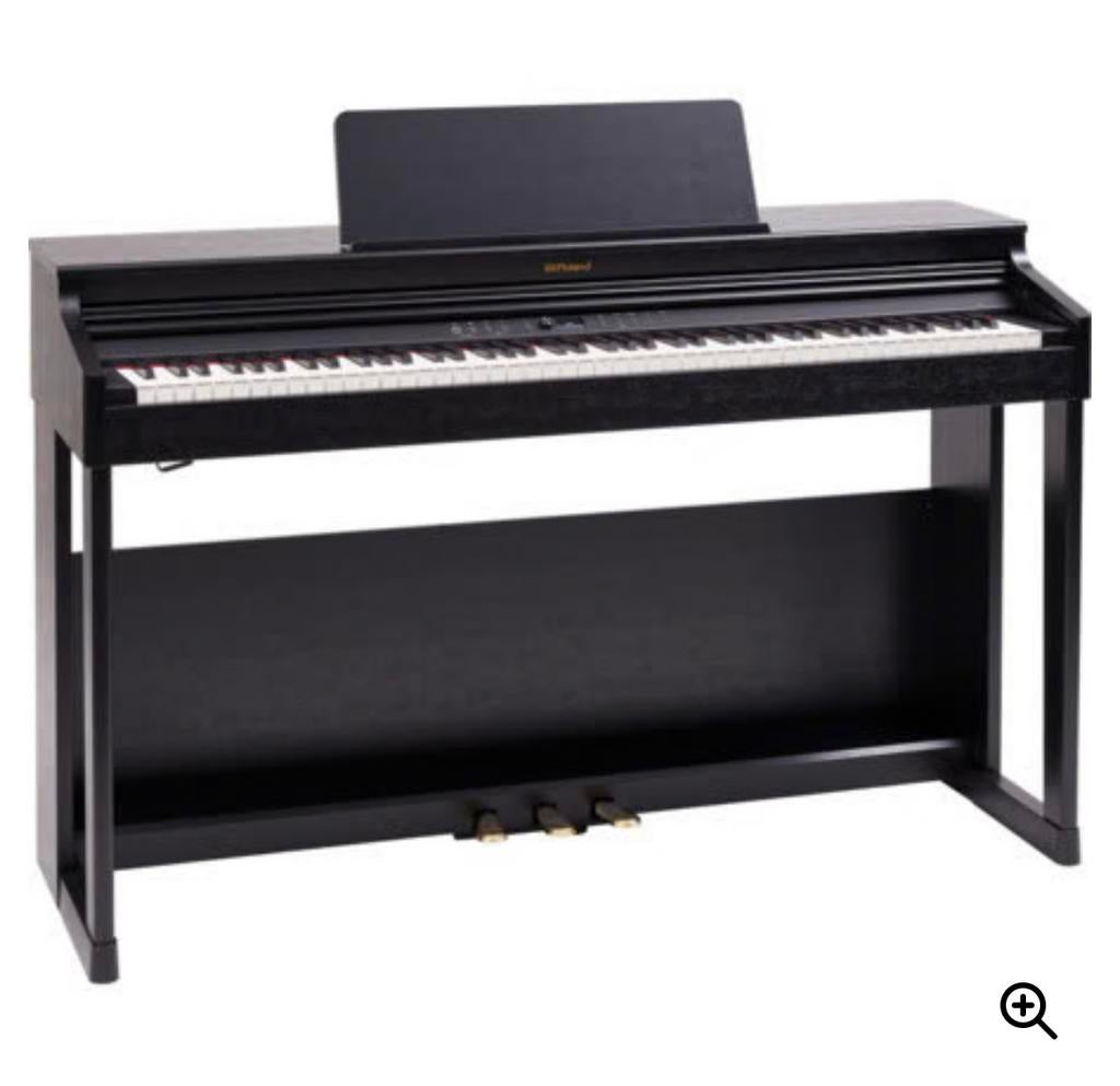 Roland RP 701 CB met kruk, Muziek en Instrumenten, Piano's, Ophalen, Gebruikt, Zwart