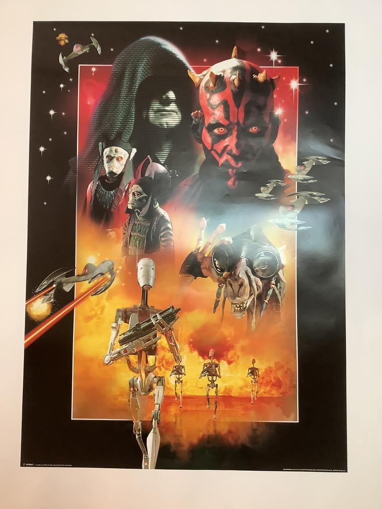 STAR WARS   FILMPOSTER   64-90 cm, Ophalen of Verzenden, Zo goed als nieuw, Actiefiguurtje