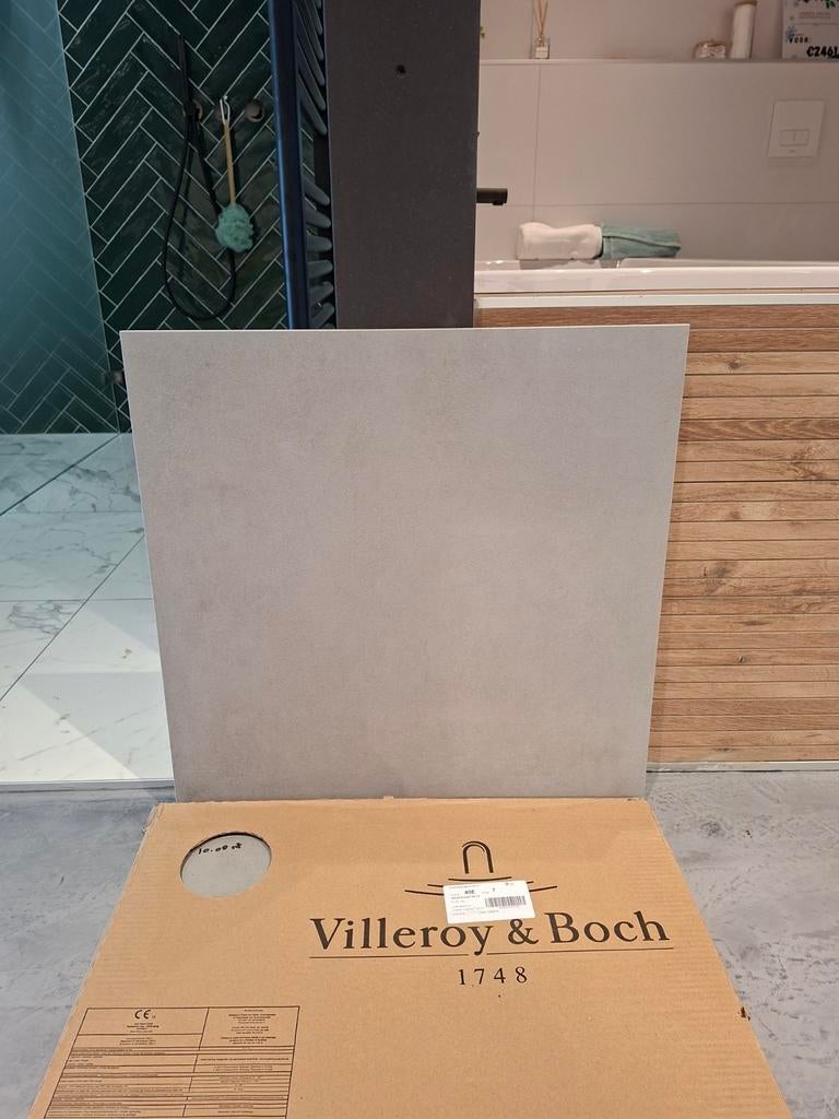 Villeroy & Boch Tegels 60x60 Grijs 10m² Restpartij, Ophalen