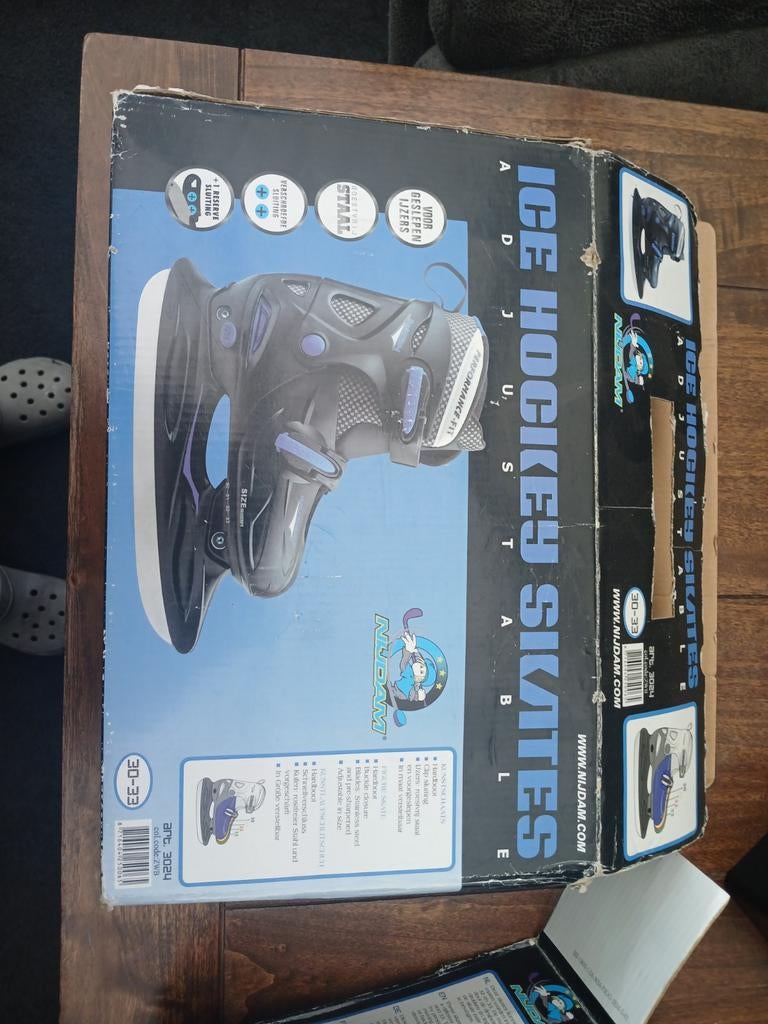 Nijdam Ijshockeyschaatsen maat 30-33, Ophalen of Verzenden