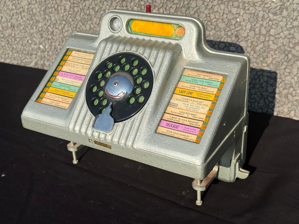 WALLBOX: super zeldzame Rockola wallbox., Verzamelen, Ophalen, Zo goed als nieuw, Voor 1950, Rock Ola