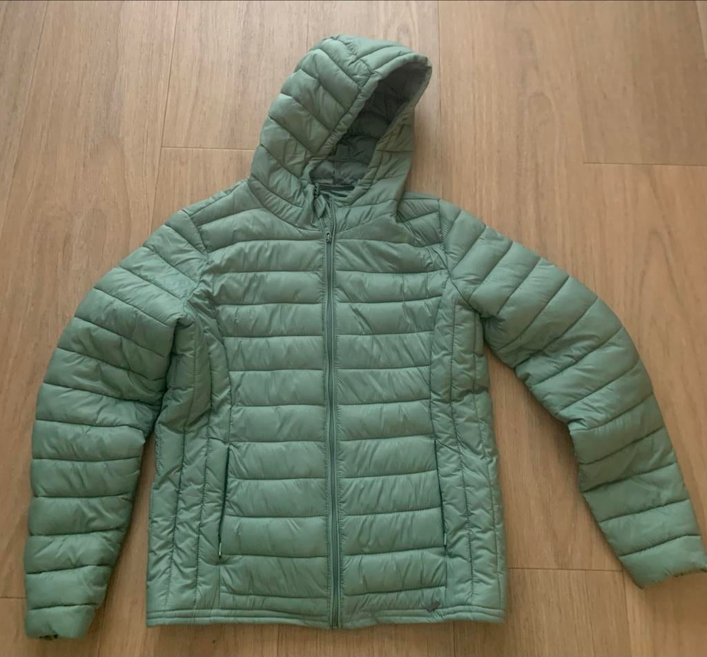 America Today Lichtgroene Gewatteerde Jas Maat L, Ophalen of Verzenden, Zo goed als nieuw, Maat 42/44 (L), Groen