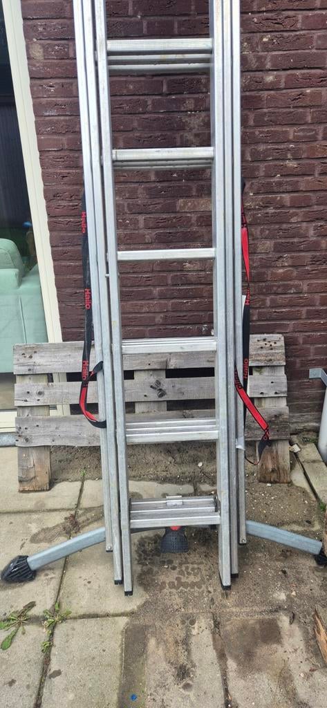 Hailo ProfStep Combi ladder 9311-501, Doe-het-zelf en Verbouw, Ladders en Trappen, Ophalen of Verzenden