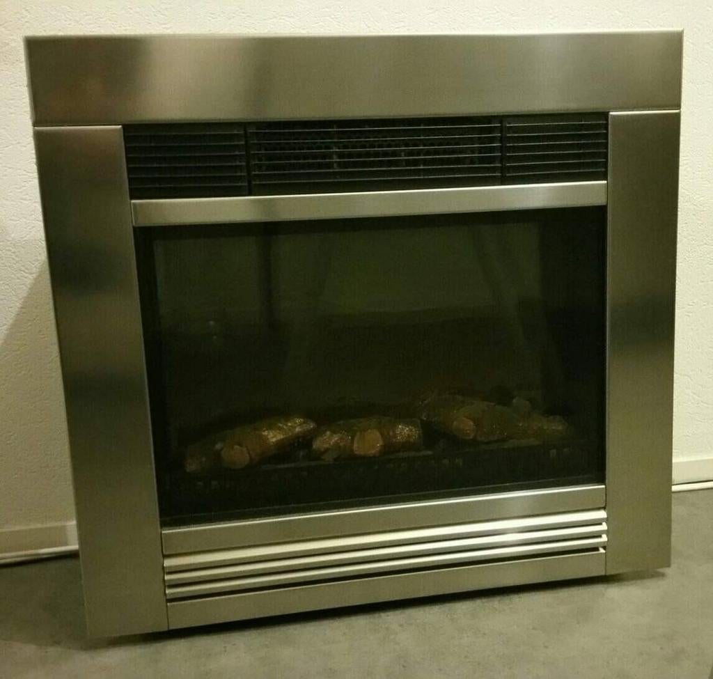 Haardkachel met rood licht - perfecte staat, Ophalen of Verzenden