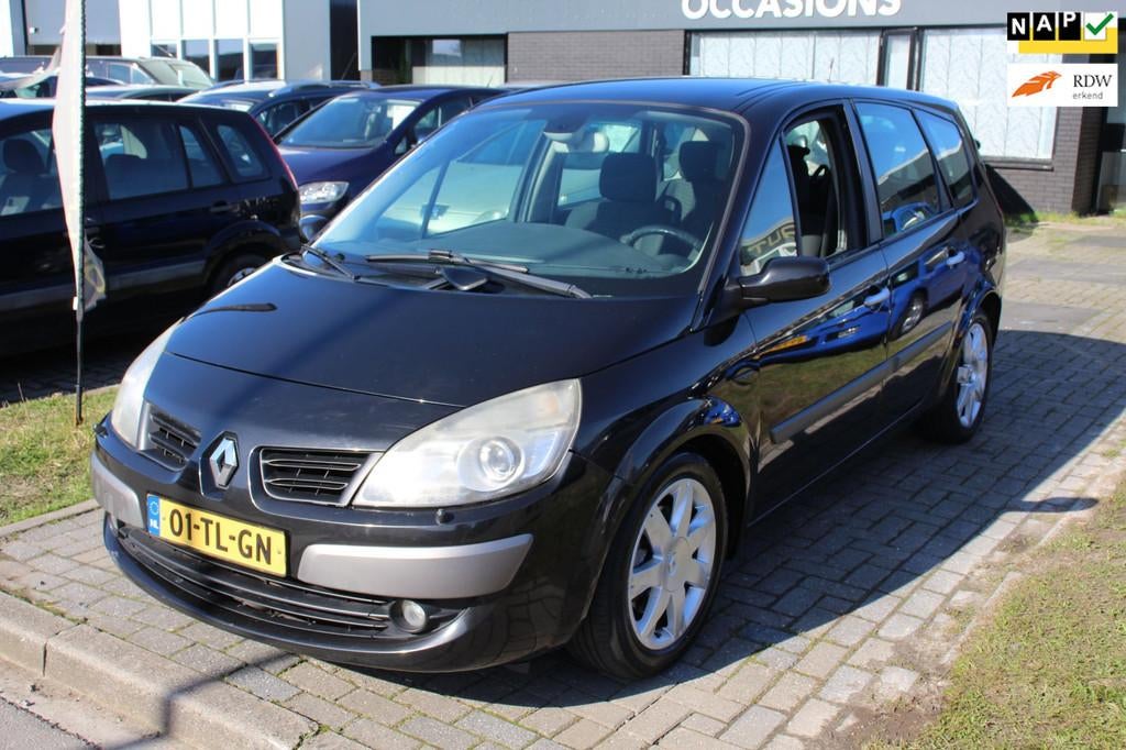 Renault Grand Scénic 2.0-16V Tech Line AUTOMAAT Trekhaak NA, 1998 cc, Gebruikt, Zwart, Zwart