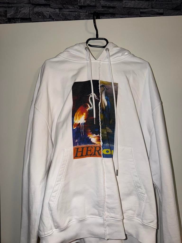 Heron preston hoodie XL, Ophalen of Verzenden, Nieuw, Maat 56/58 (XL), Wit