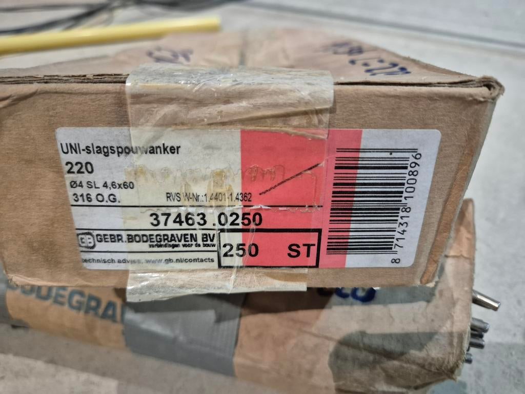 Uni slagspouwanker spouwankers 220mm 474x, Ophalen of Verzenden, Nieuw, Overige typen