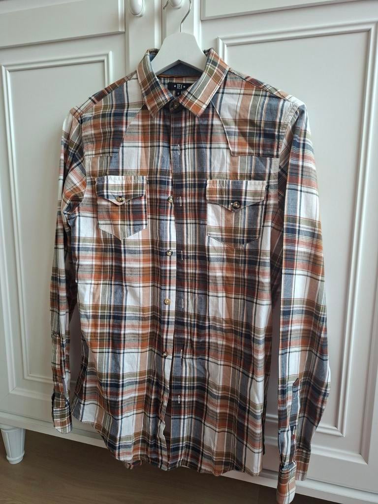 Geruit overhemd maat S, Overige kleuren, Halswijdte 38 (S) of kleiner, TEX, Ophalen of Verzenden