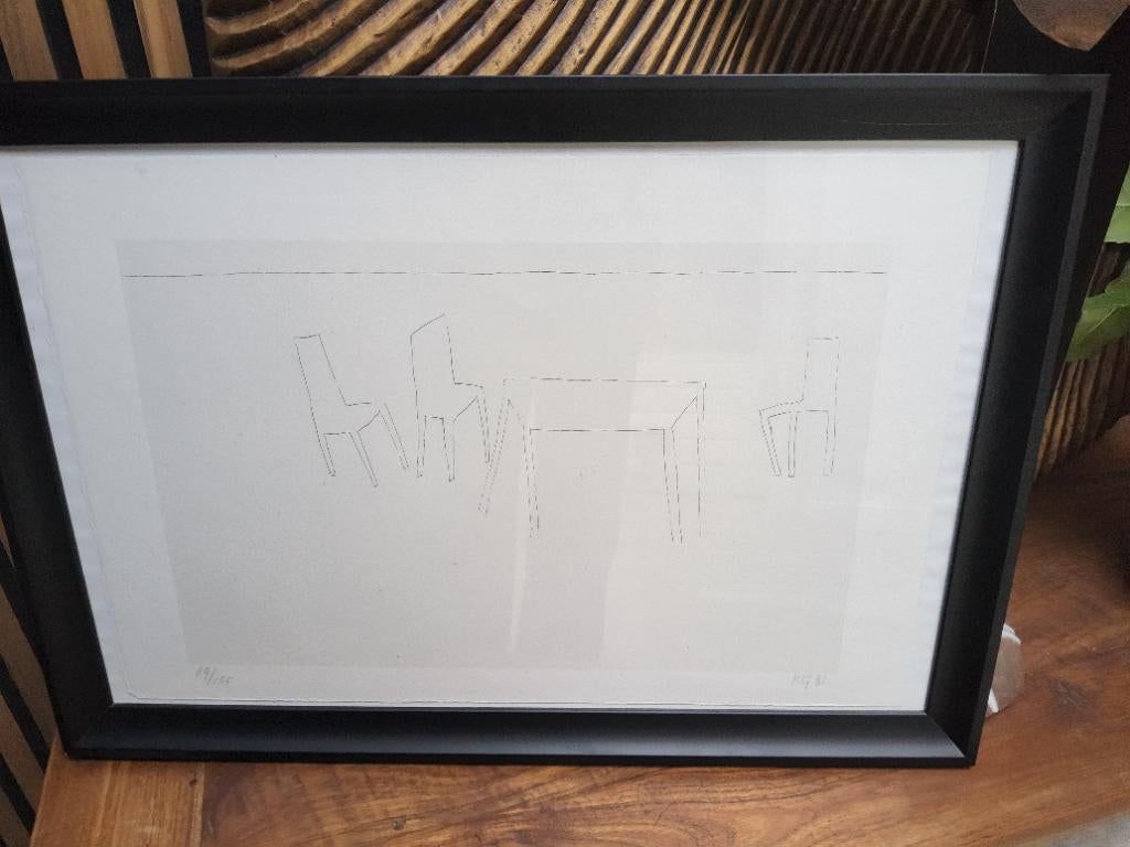 Klaas Gubbels zeefdruk., Ophalen of Verzenden