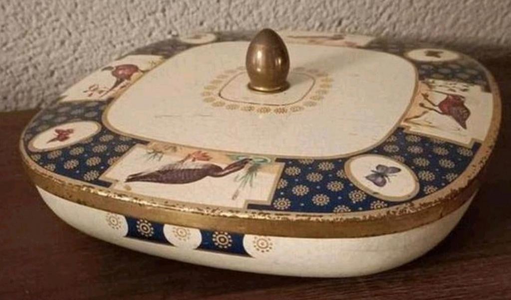Vintage Côte d'Or blik met watervogels, Verzamelen, Blikken, Ophalen of Verzenden, Gebruikt, Overige