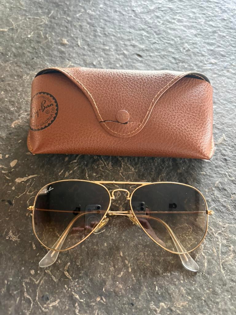 Rayban piloten zonnebril limited edition, Ophalen of Verzenden, Zo goed als nieuw, Ray-Ban