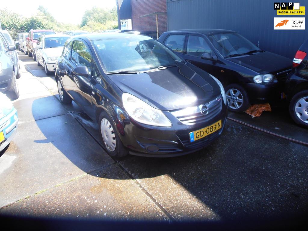 Opel Corsa 1.0-12V Business st bekr elek pak airco nap apk, Voorwielaandrijving, 450 kg, 60 pk, Zwart