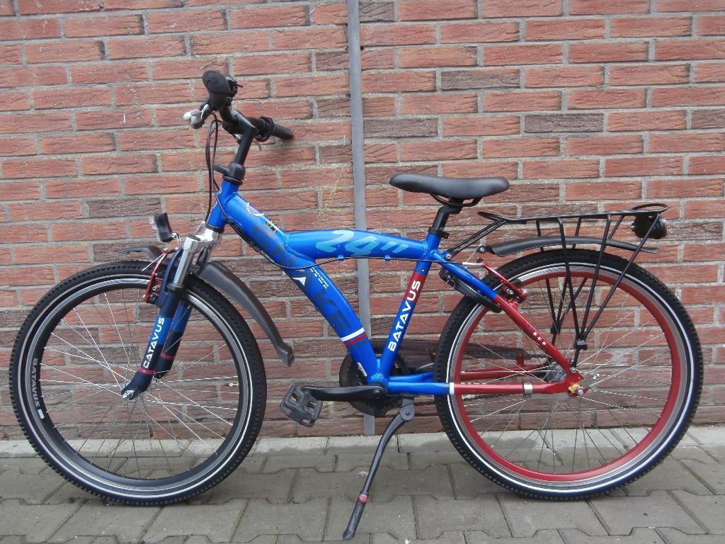 ALS NIEUW! Batavus Snake 24 inch. blauw-rood, Ophalen, 24 inch, Versnellingen, Batavus