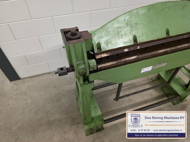 Zetbank JORG 1020x2mm plaatwerkmachine buigen zetbanken, Ophalen, Gebruikt