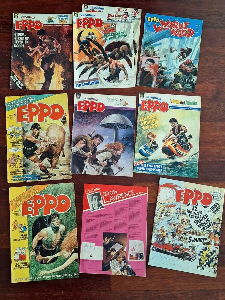 Eppo-covers Storm Don Lawrence + 5 jaar Eppo jubileumnummer, Ophalen of Verzenden, Don Lawrence