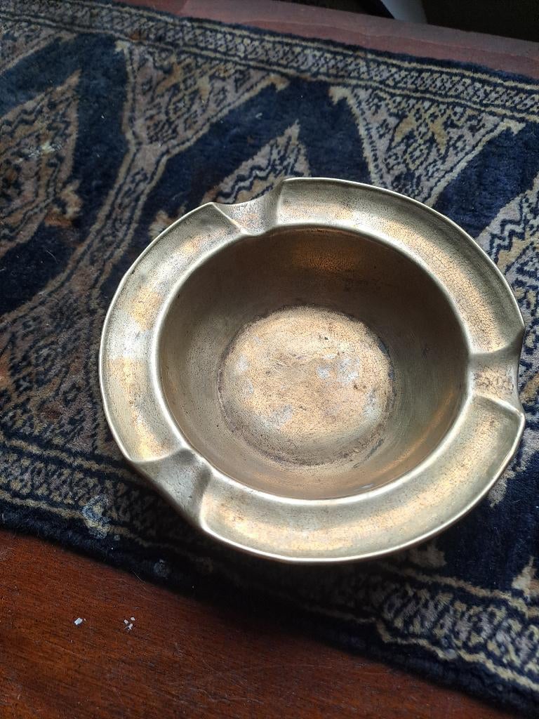 geel koperen asbak, Ophalen of Verzenden, Koper