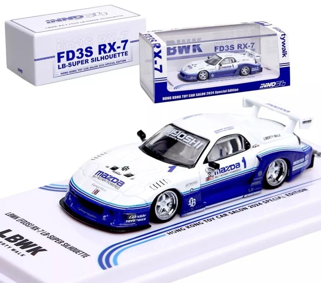 Mazda RX-7 (FD3S) LB-Silhouette van Inno64 1/64 Salon 2024, Ophalen of Verzenden, Nieuw, Auto