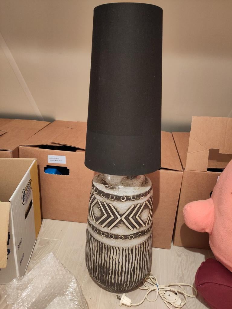 Vintage West Germany lamp met vaasvoet, Antiek en Kunst, Ophalen of Verzenden