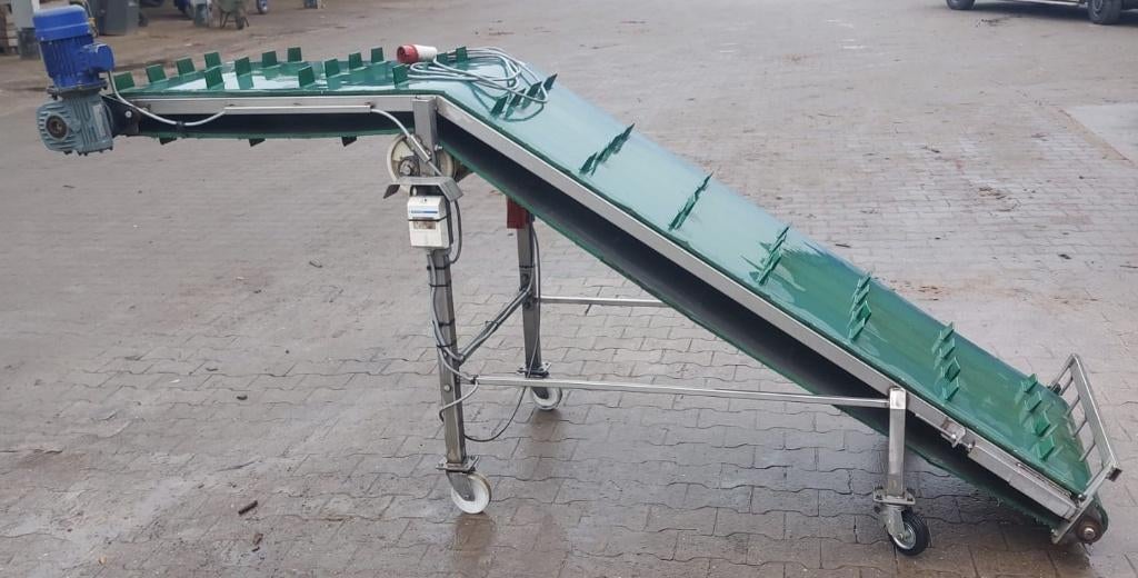 Opvoerband / transportband groenteverwerking, Ophalen, Gebruikt
