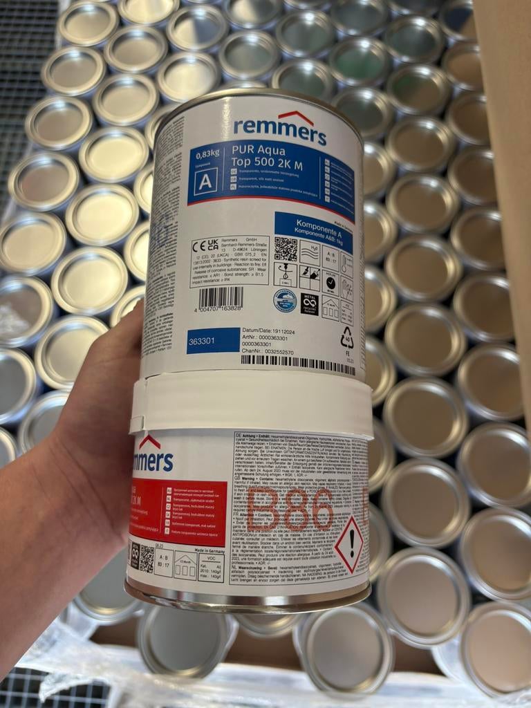 300 blikken Pur aqua-top 500 1 kg epoxy vloer, Ophalen, Overige materialen, 30 cm of meer, 50 tot 150 cm