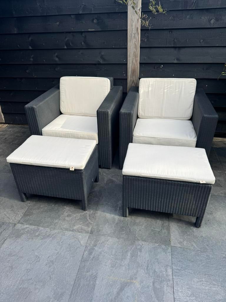 Borek Plaza Loungeset Tuinset, Tuin en Terras, Ophalen, Zo goed als nieuw, Wicker, Stoel