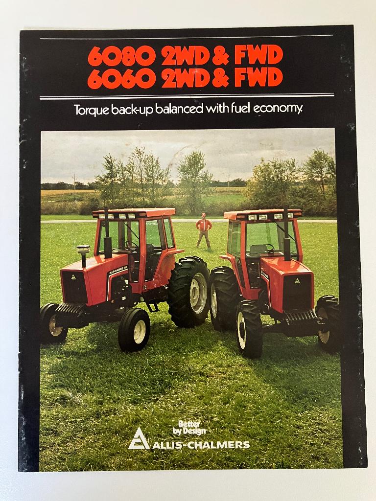 Allis Chalmers trekker folder tractor brochure, Ophalen of Verzenden, Gelezen