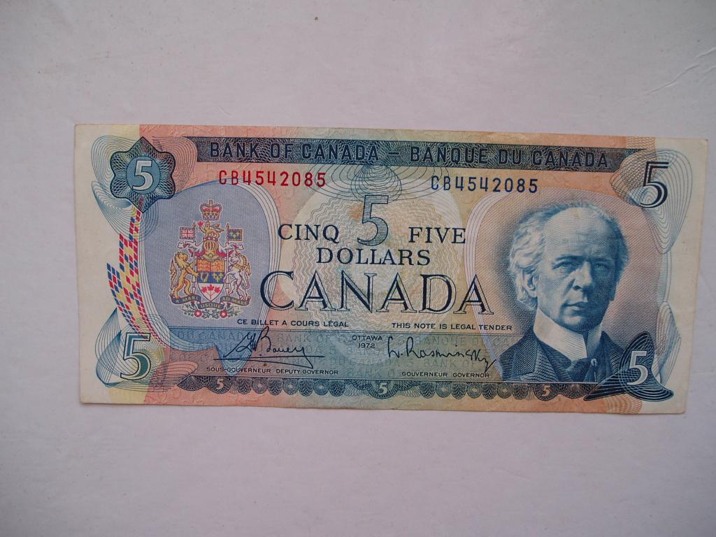 1055. Canada, 5 dollars 1972 Sir Wilfrid Laurier., Verzenden, Noord-Amerika, Los biljet
