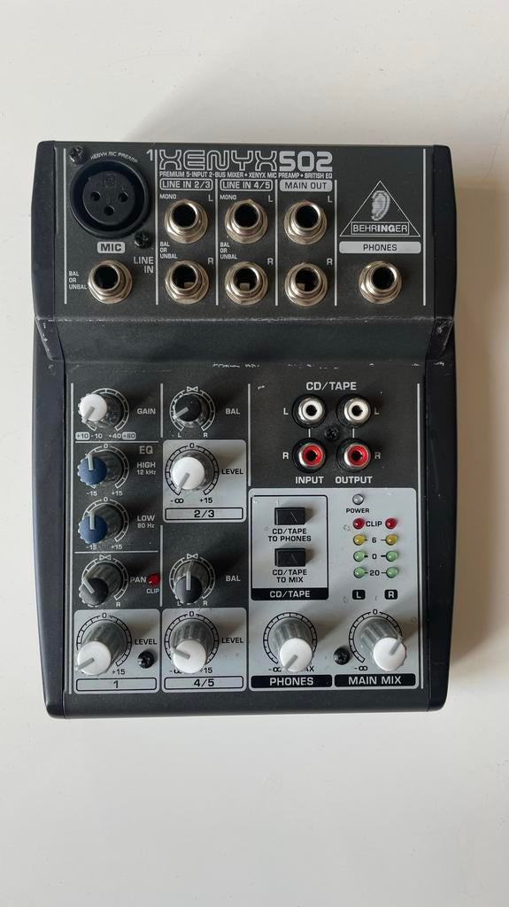 Behringer Xenyx 502 mixer, Muziek en Instrumenten, Ophalen, Zo goed als nieuw, Overige aantallen, Overige merken