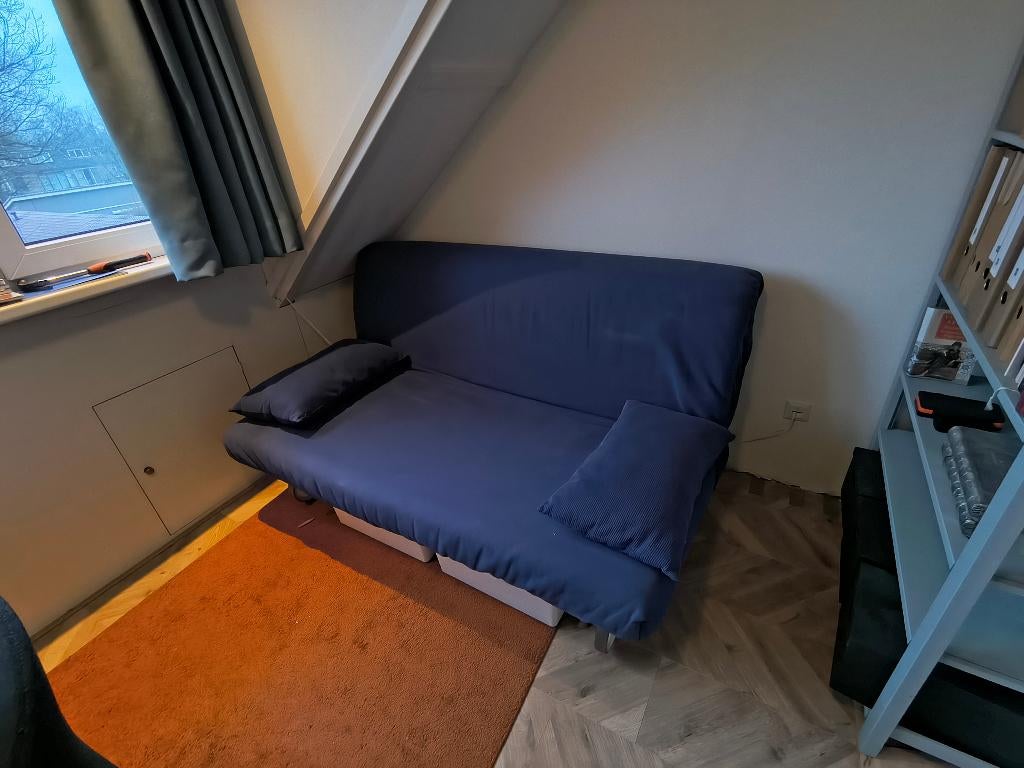 Slaapbank 160 x 200, Huis en Inrichting, Slaapkamer | Slaapbanken, Ophalen, Gebruikt, Blauw, Tweepersoons